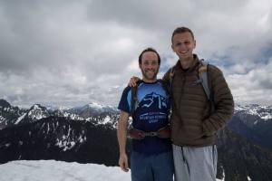 Me and Chris on Granite Mountain. Photo by Jordan.