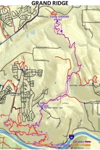 Grand Ridge 50k Course Map from Evergreen Trail Runs.